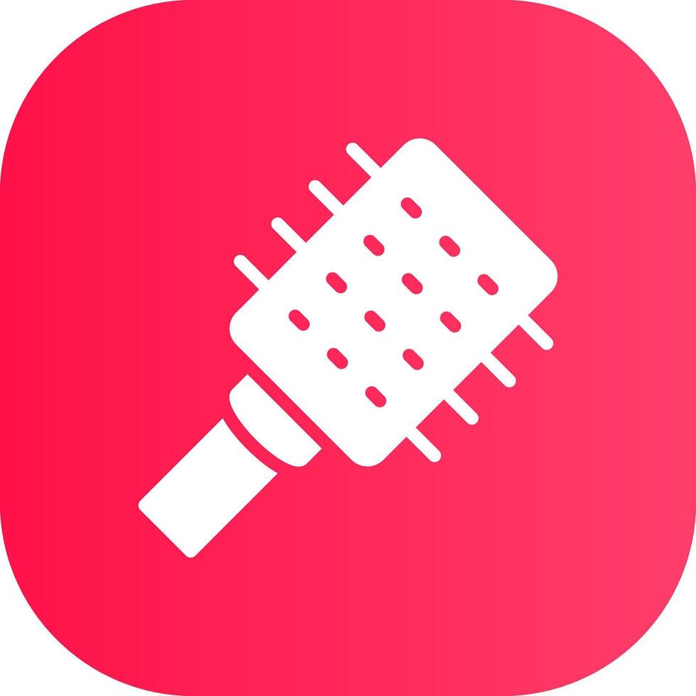 Hair Brush Creative Icon Design vector