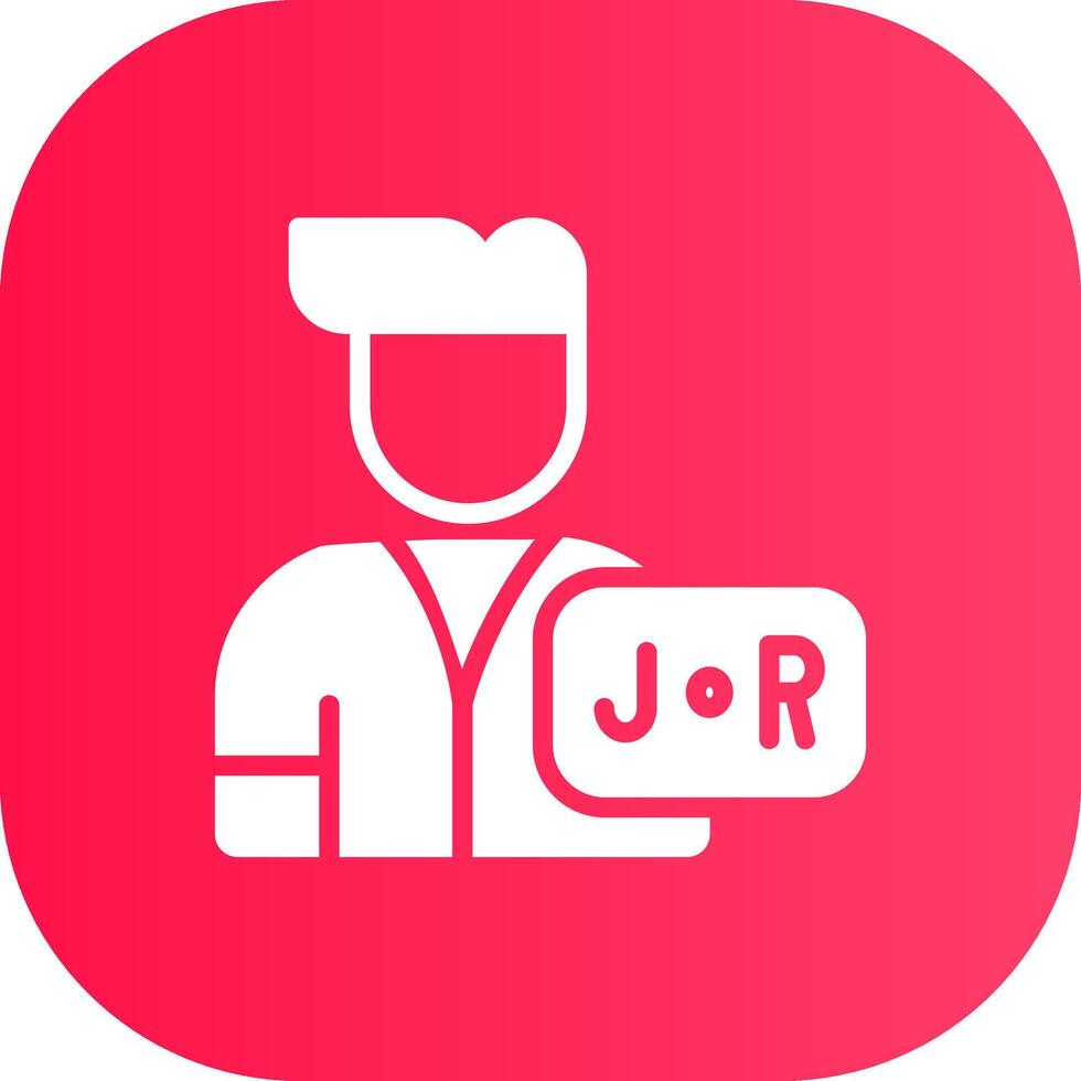 Junior Sales Rep Creative Icon Design vector