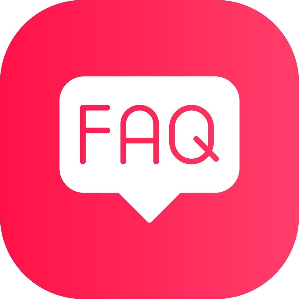 FAQ Creative Icon Design vector