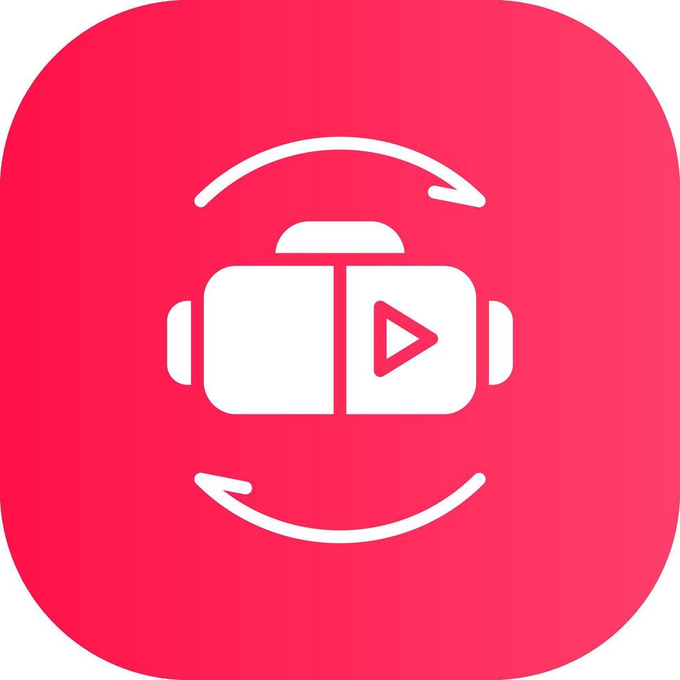 Virtual Reality Creative Icon Design vector