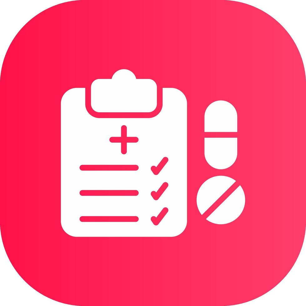 Medical Prescription Creative Icon Design vector