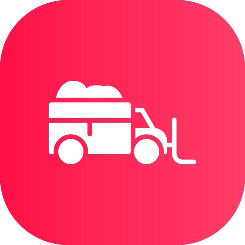 Snowplow Creative Icon Design vector