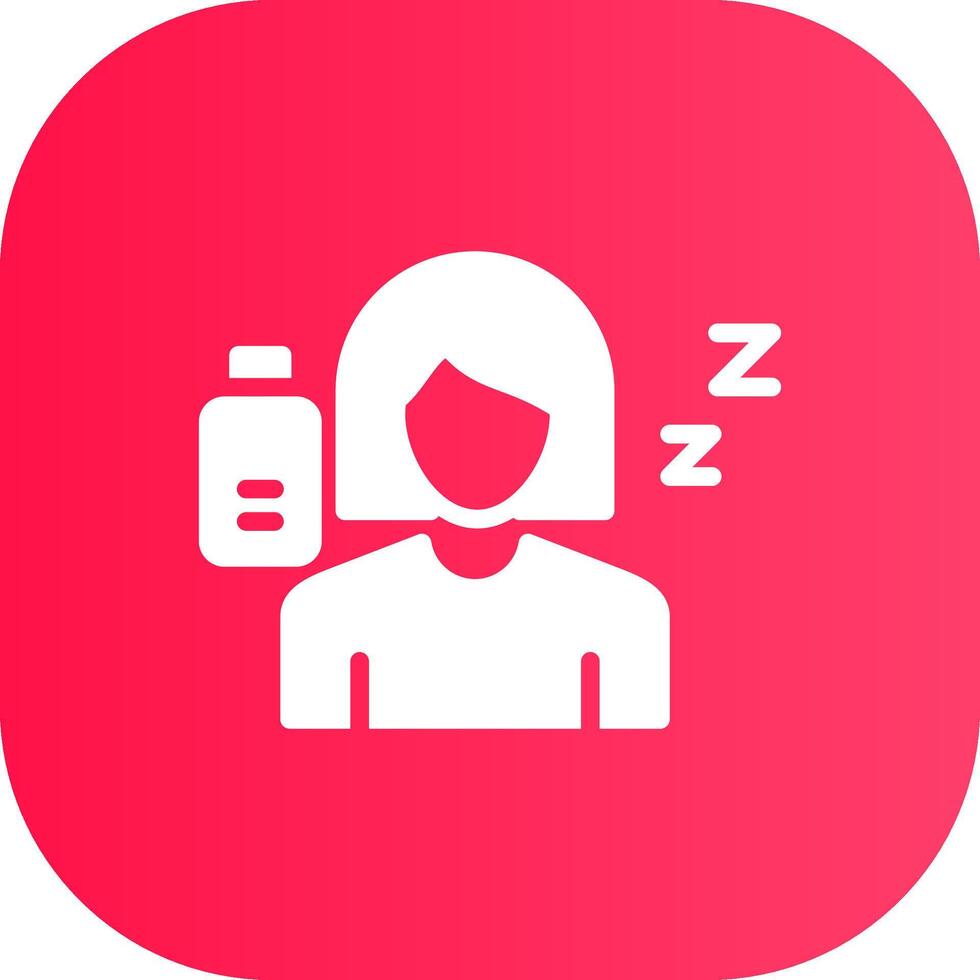 Fatigue Creative Icon Design vector