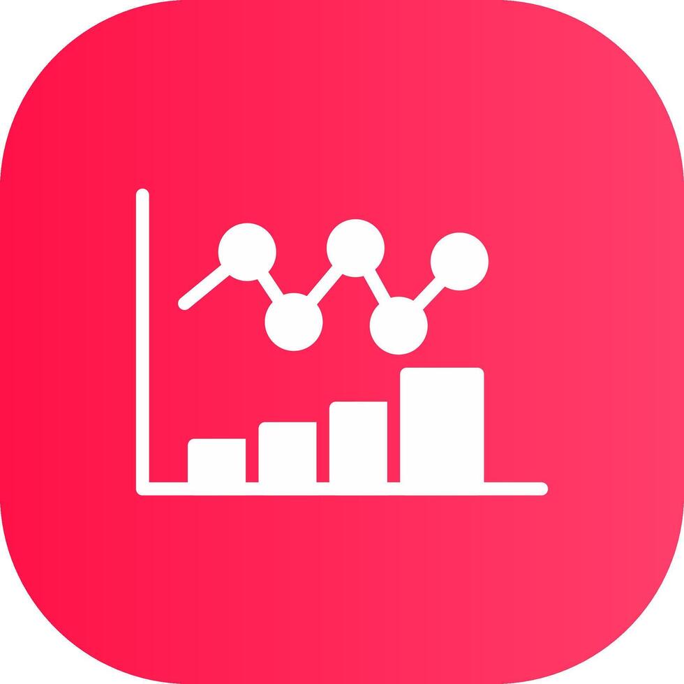 Bar Chart Creative Icon Design vector