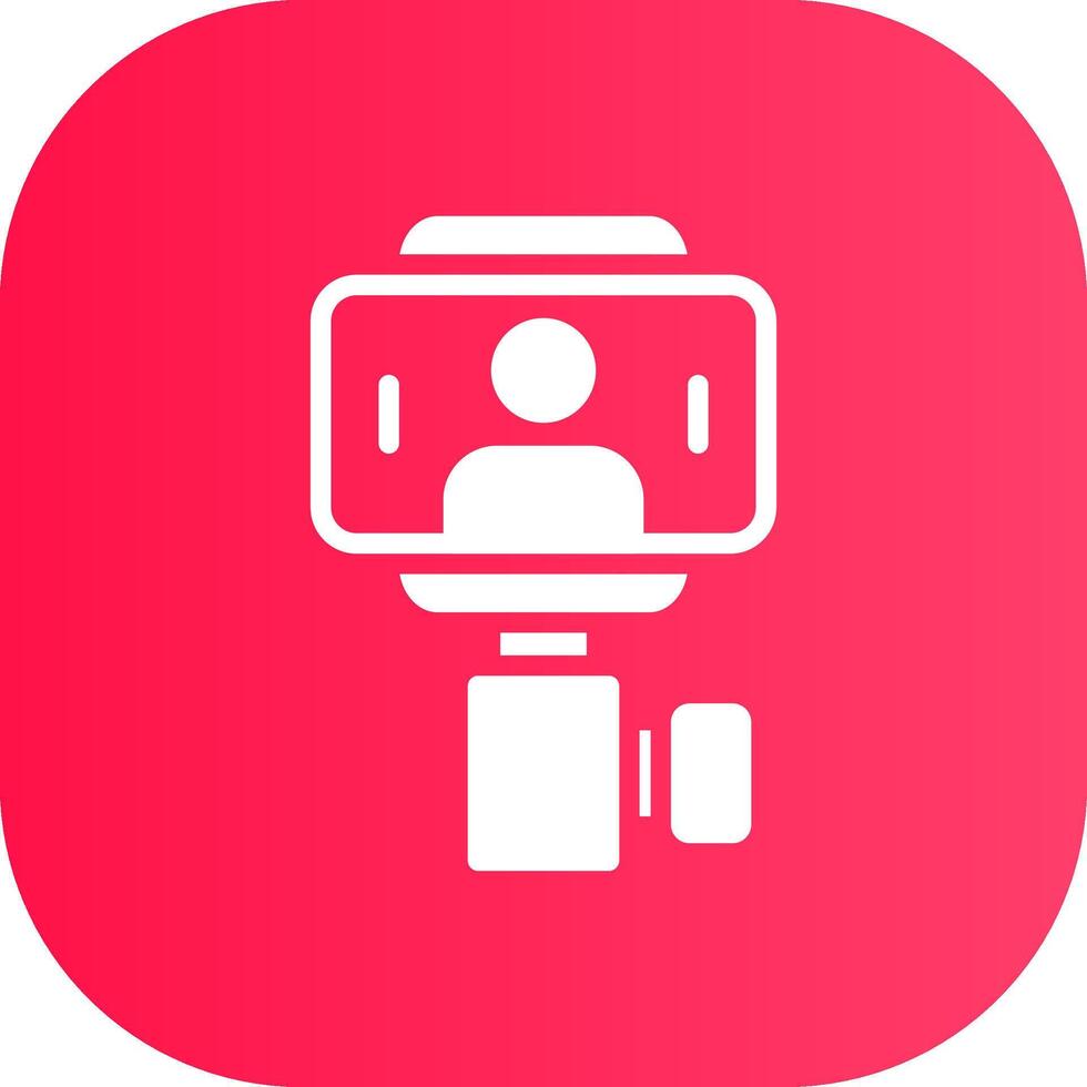 Selfie Stick Creative Icon Design vector