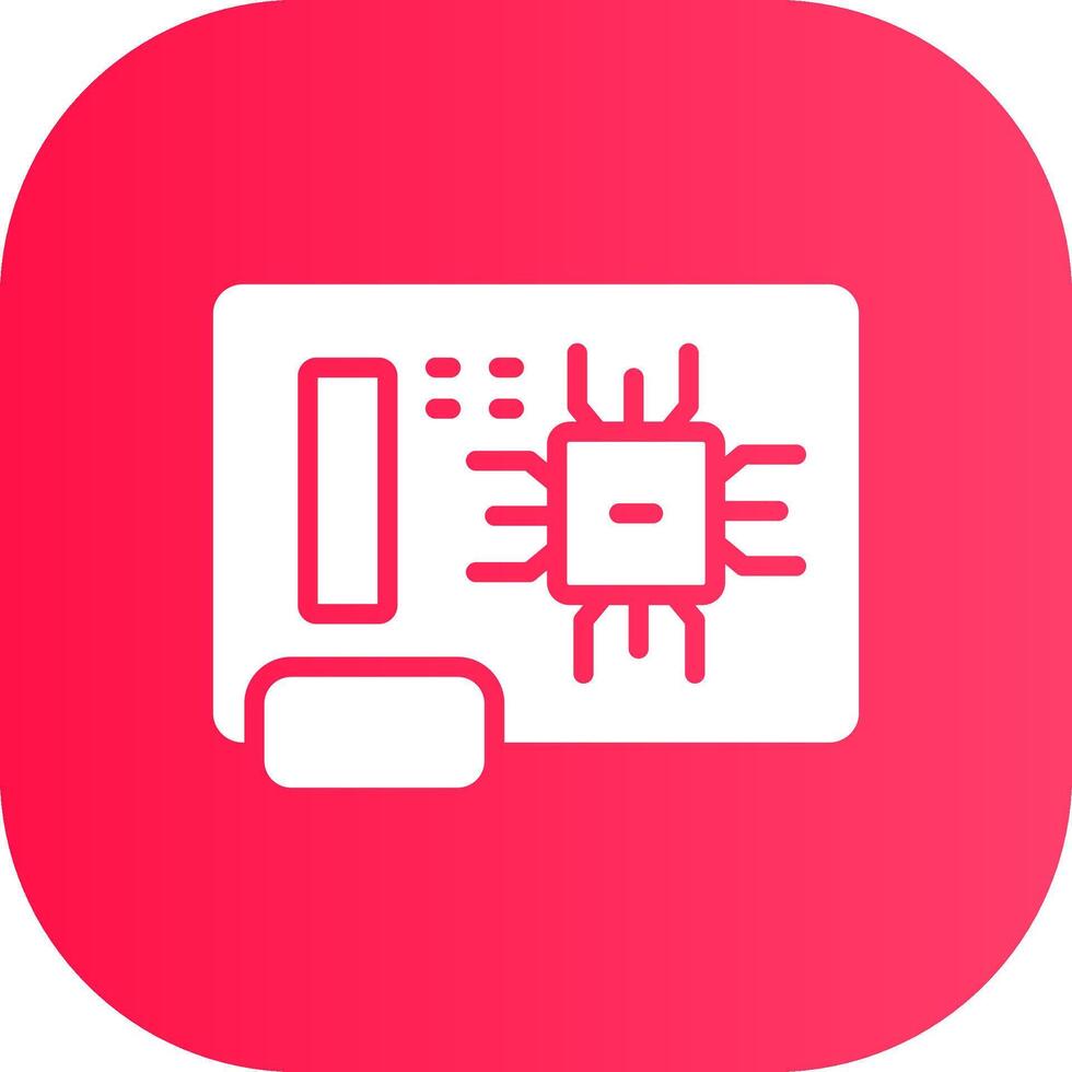 Circuit Board Creative Icon Design vector