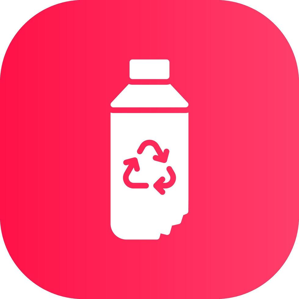 Water Bottle Creative Icon Design vector