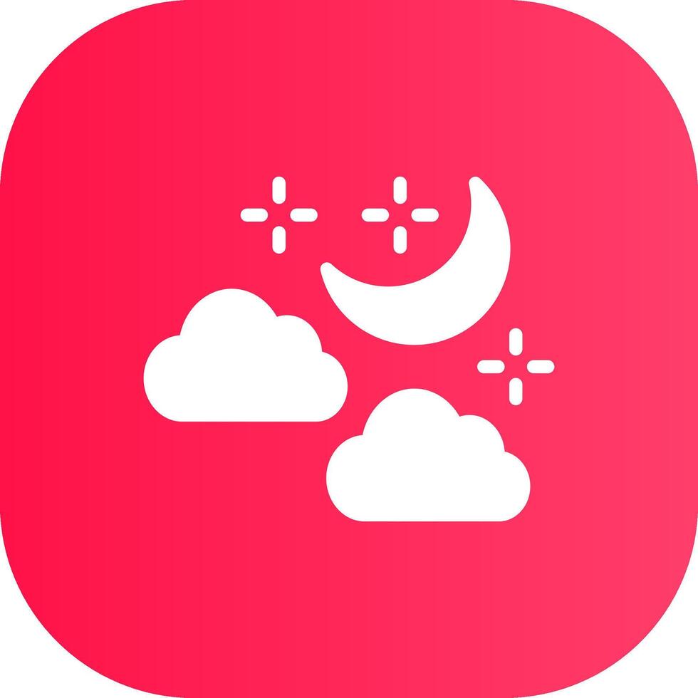 Night Creative Icon Design vector