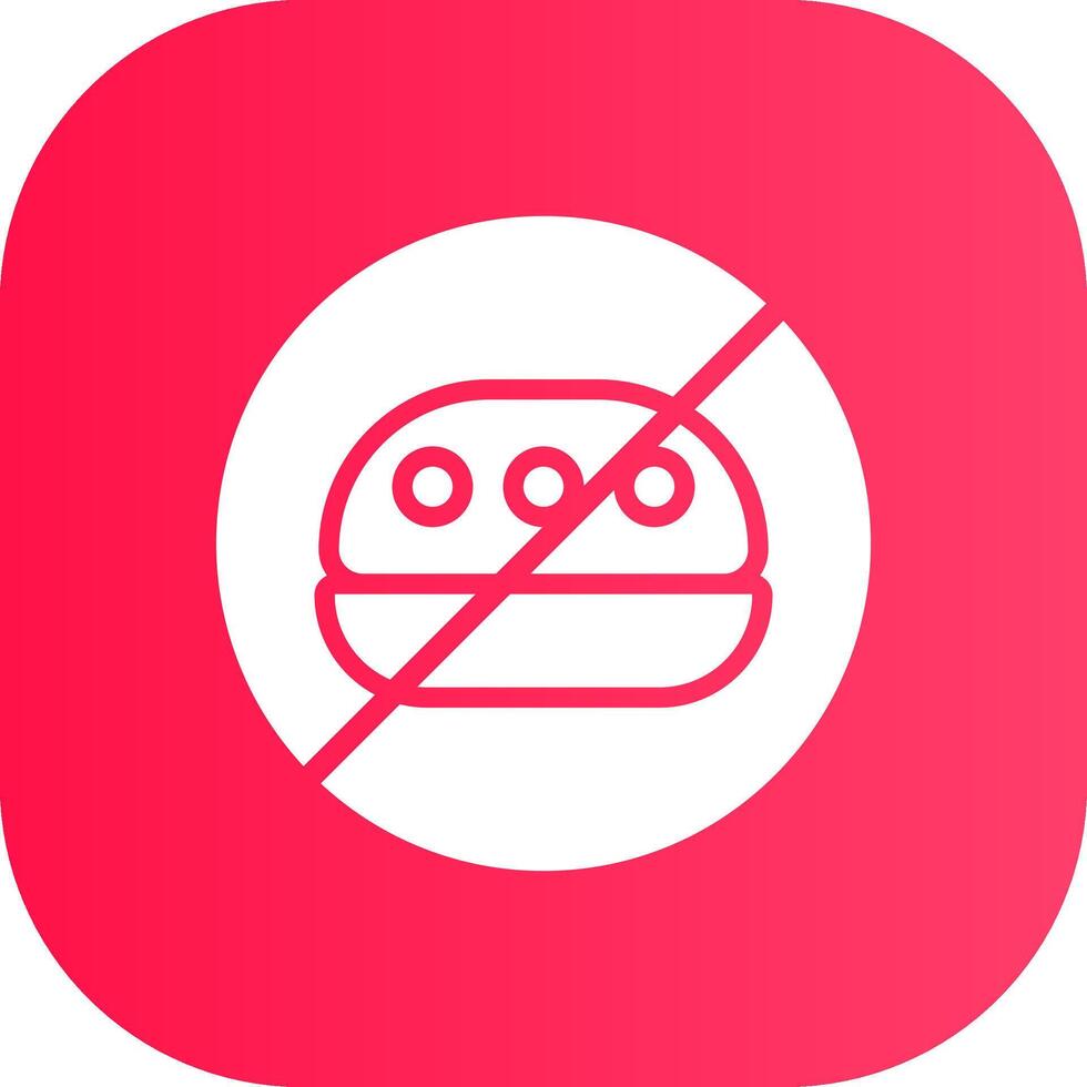 No Food Creative Icon Design vector