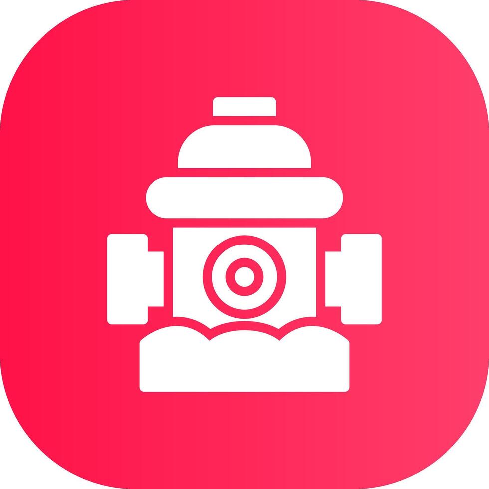 Fire Hydrant Creative Icon Design vector