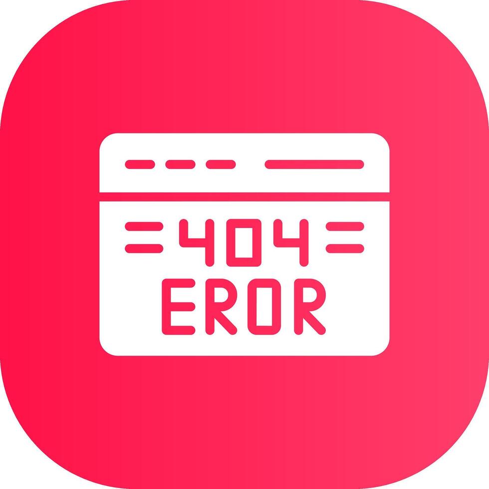 404 Error Creative Icon Design vector