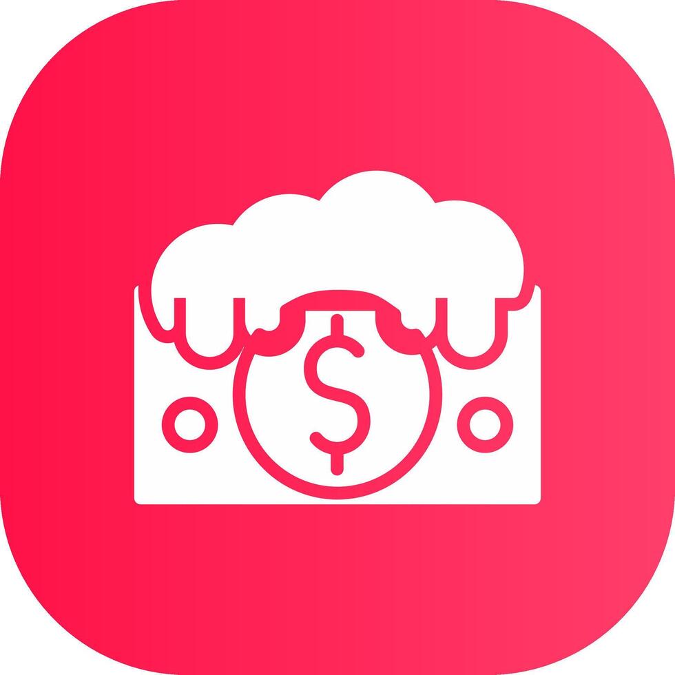 Money Laundering Creative Icon Design vector