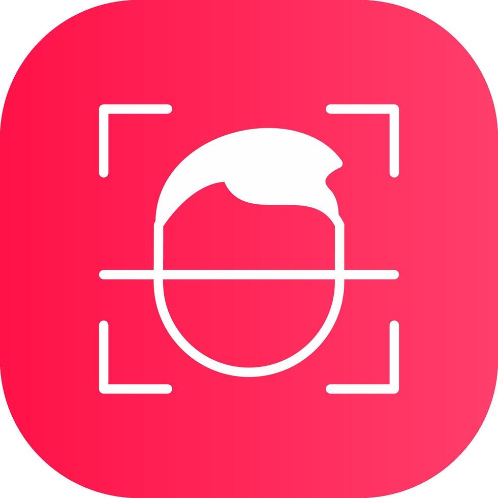 Face Id Creative Icon Design vector