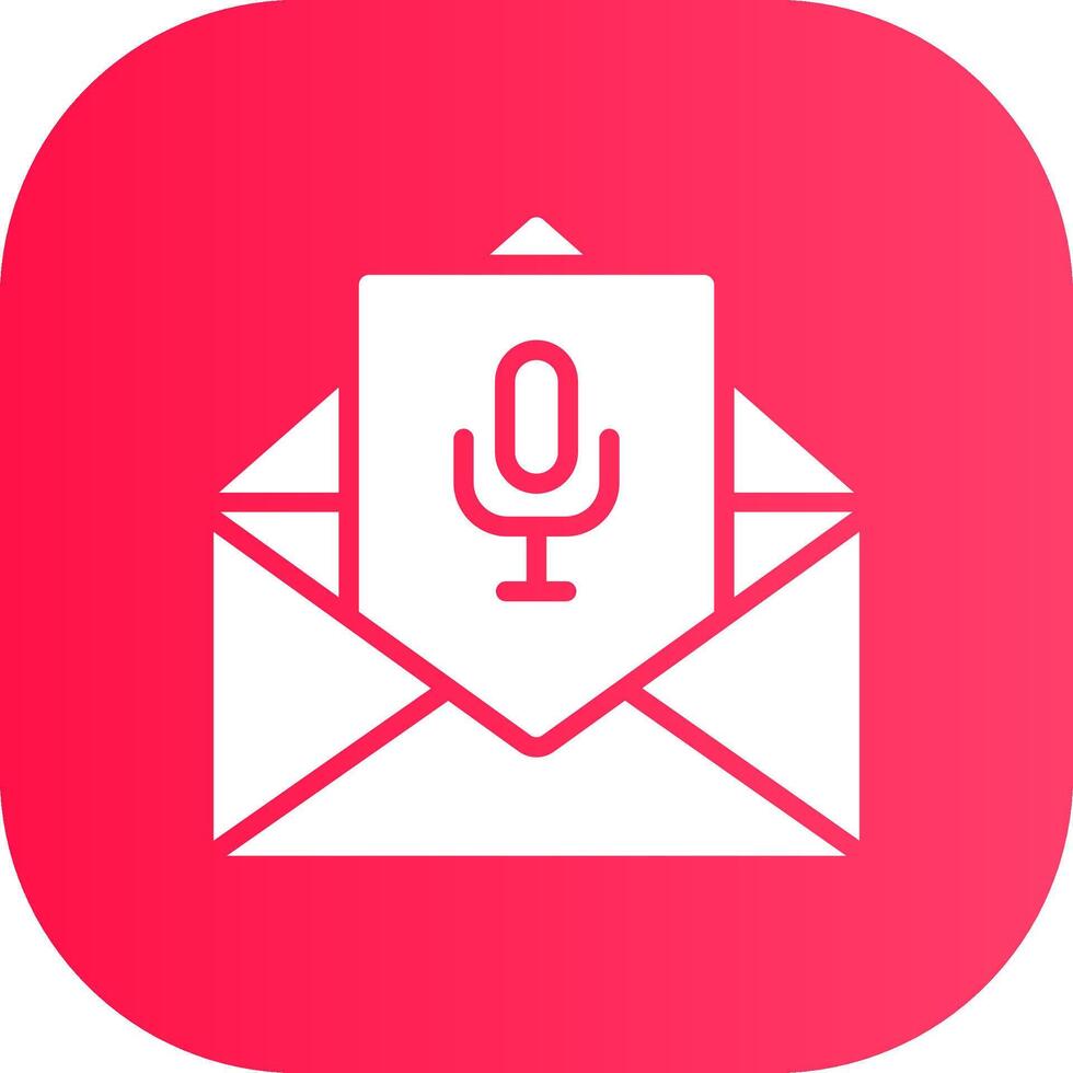 Voice Email Creative Icon Design vector