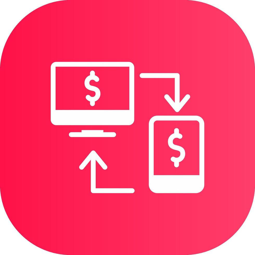 Online Transfer Creative Icon Design vector
