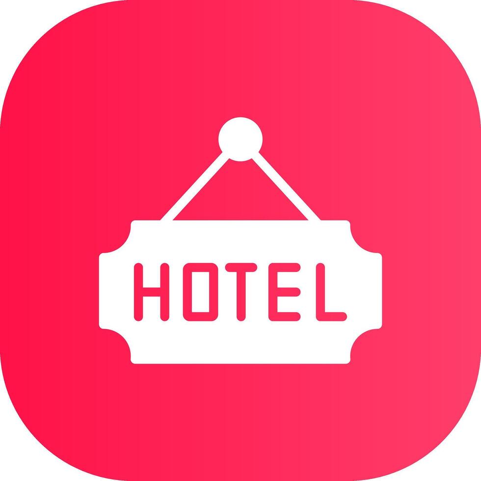 diseño de icono creativo de hotel vector