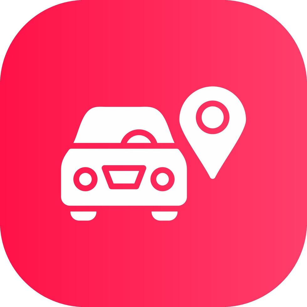 Car Location Creative Icon Design vector