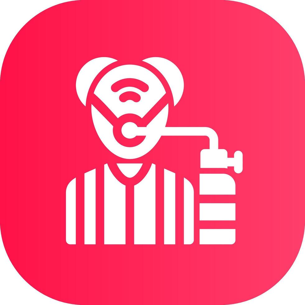 Oxygen Mask Creative Icon Design vector