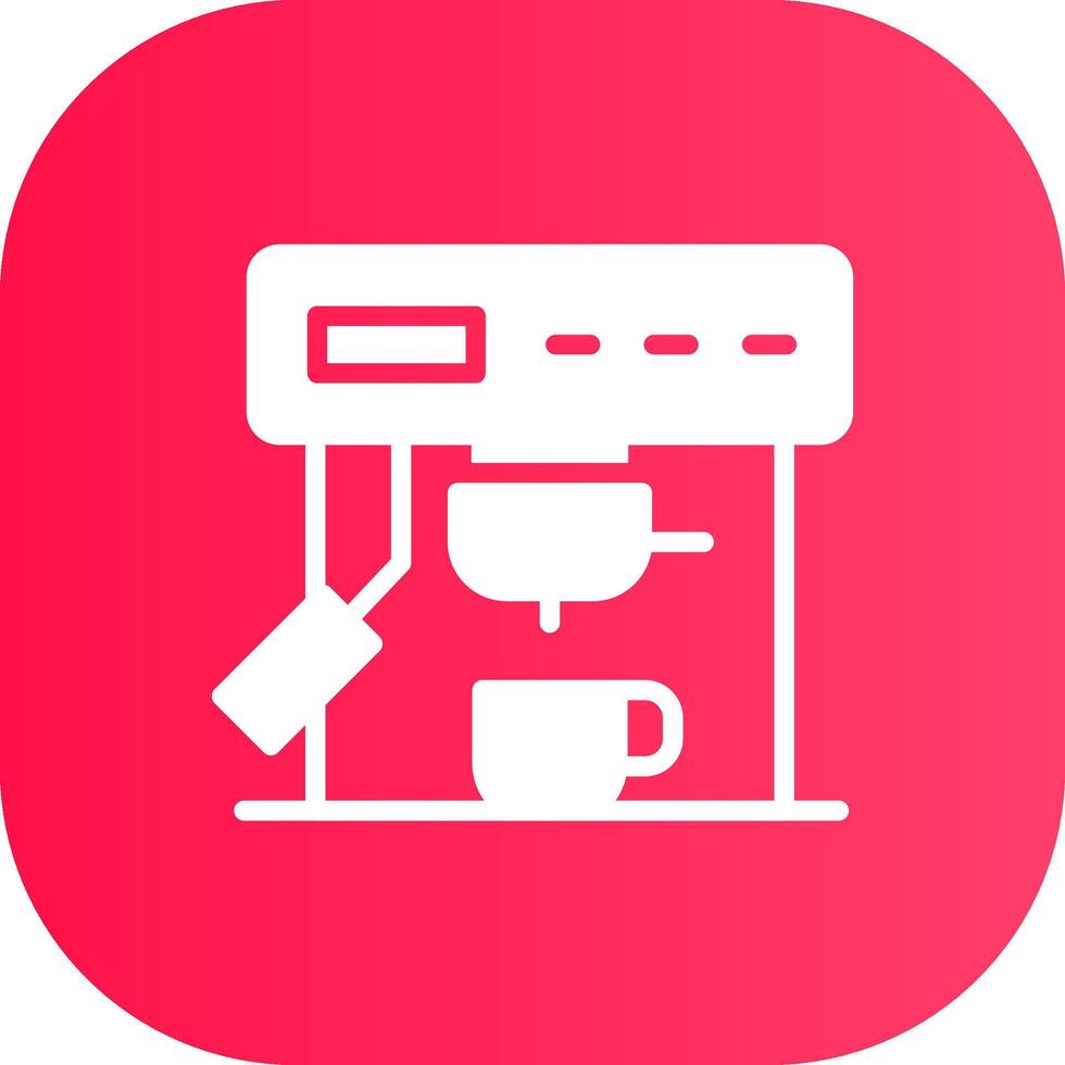 Coffee Machine Creative Icon Design vector