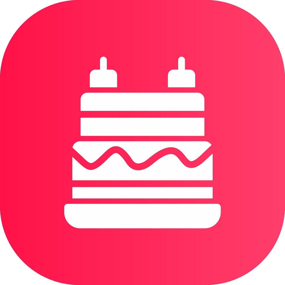 diseño de icono creativo de pastel de cumpleaños vector