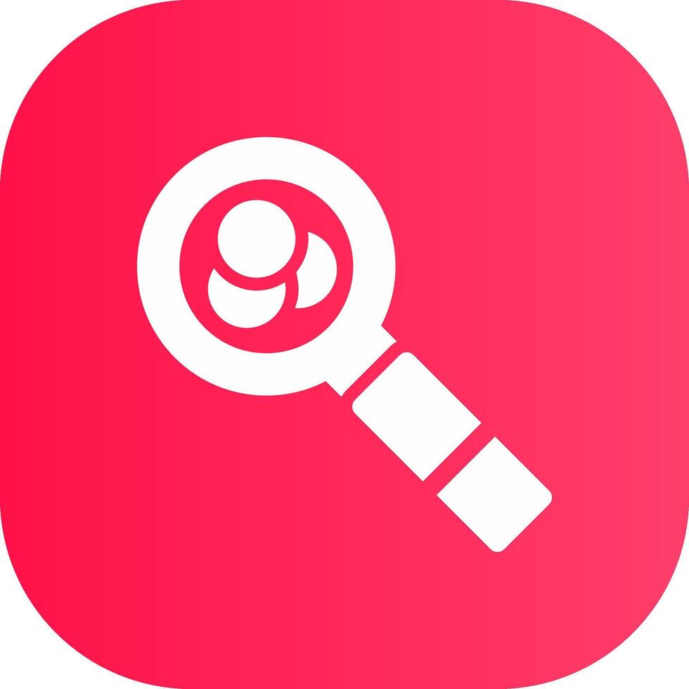 Magnifying Glass Creative Icon Design vector