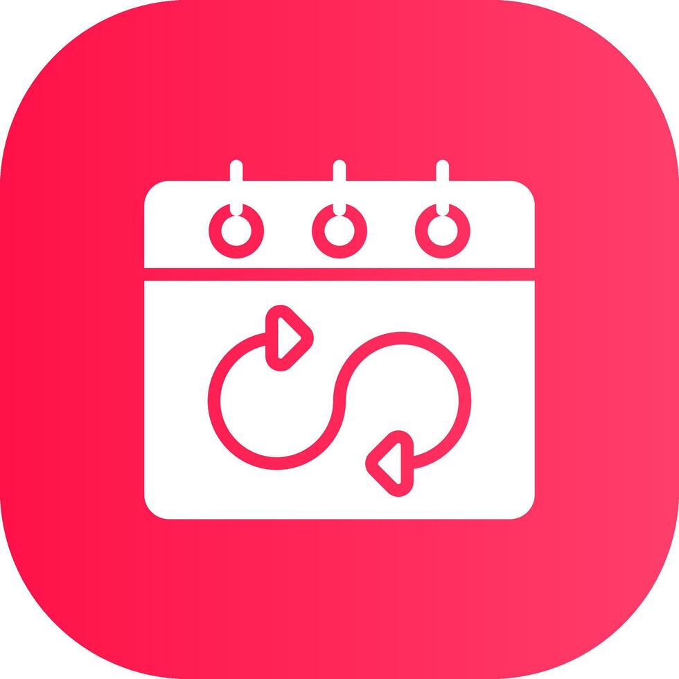 Flexible Schedule Creative Icon Design vector