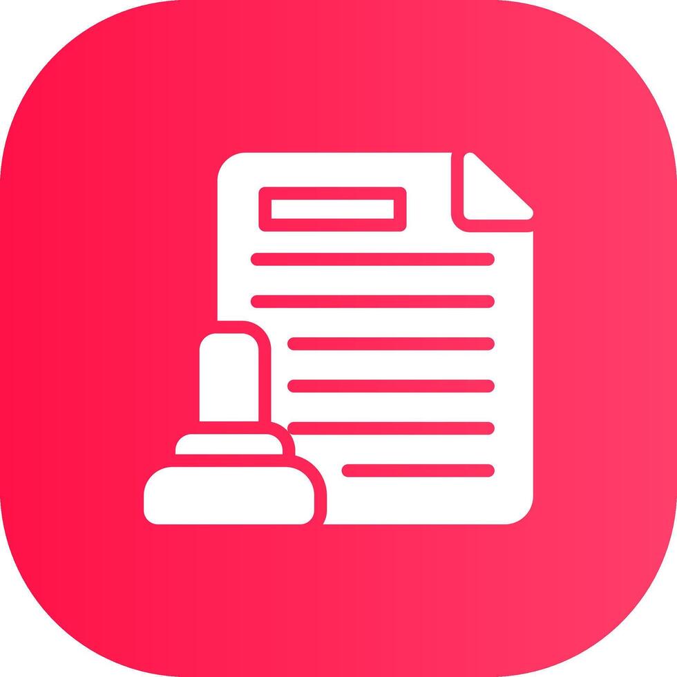 Legal Document Creative Icon Design vector