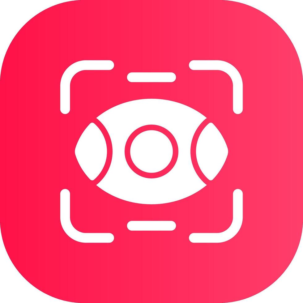 Eye Scanner Creative Icon Design vector