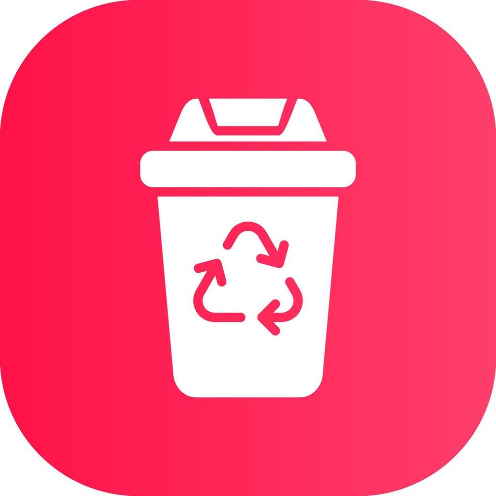 Recycling Bin Creative Icon Design vector