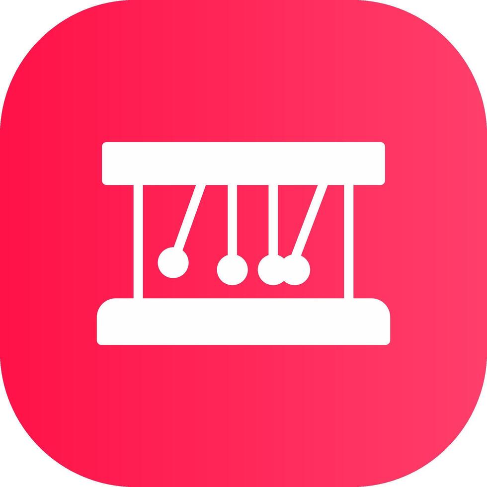 Newton Cradle Creative Icon Design vector