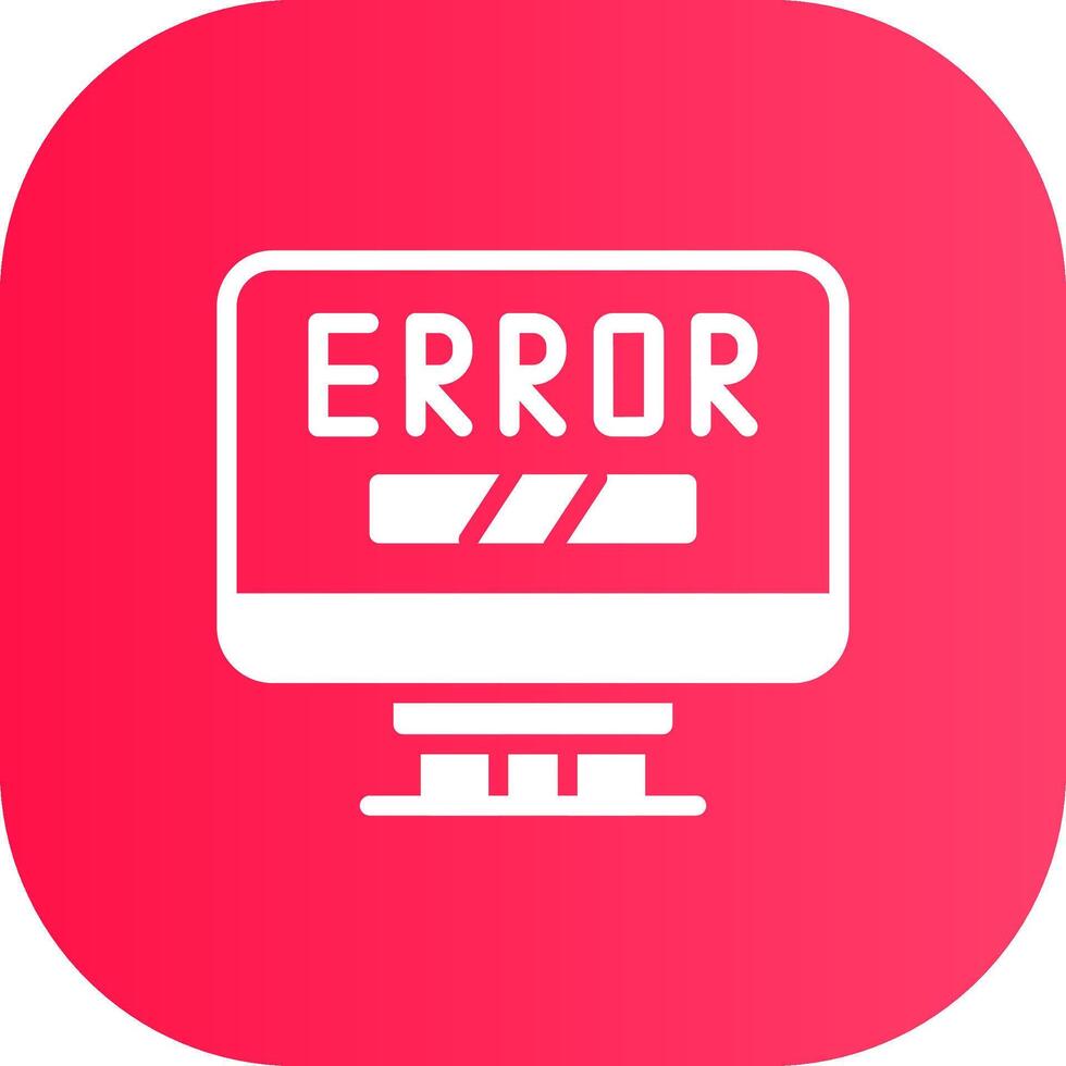 Error Creative Icon Design vector