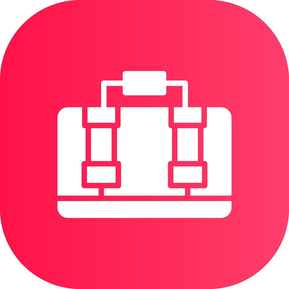 Suitcase Creative Icon Design vector