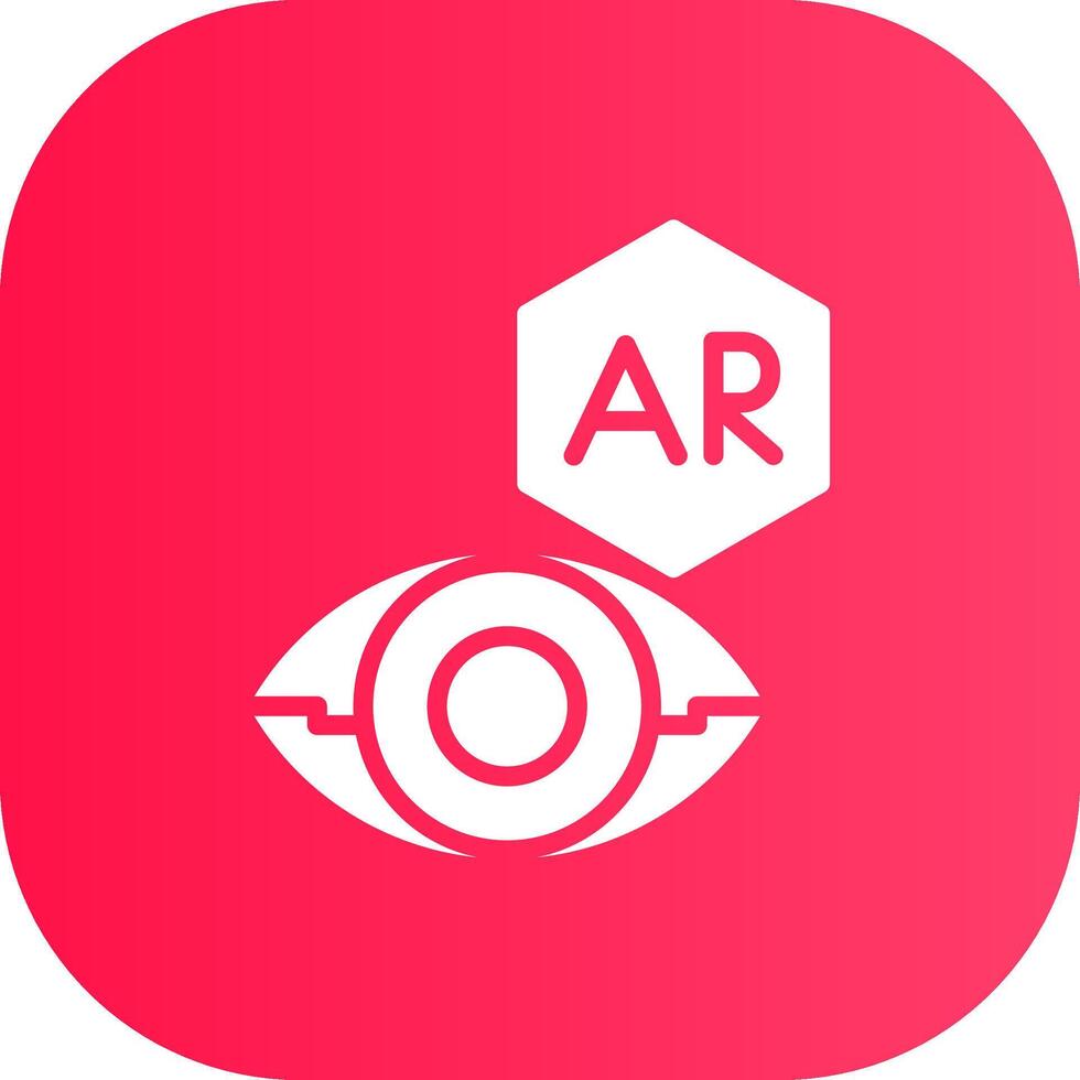 Ar Contact Lens Creative Icon Design vector