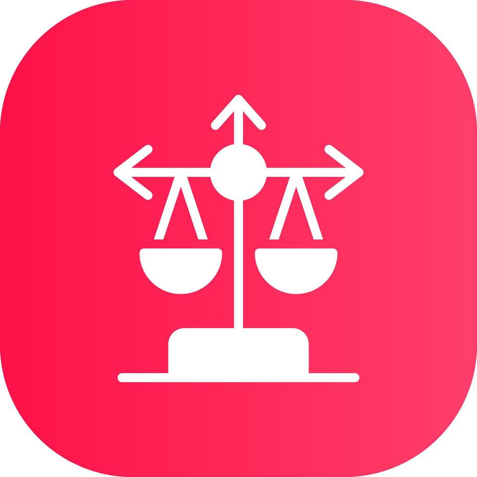 Balance Scale Creative Icon Design vector