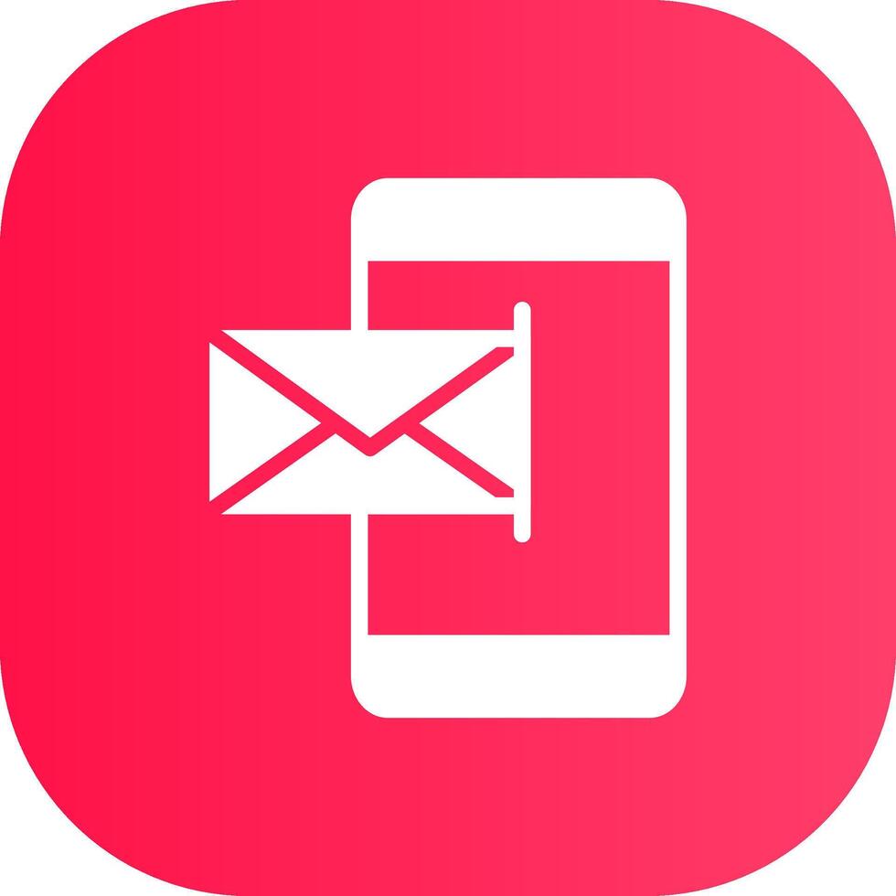 Mobile Email Creative Icon Design vector
