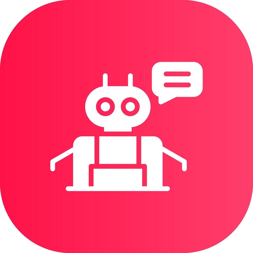 Chatbot Creative Icon Design vector