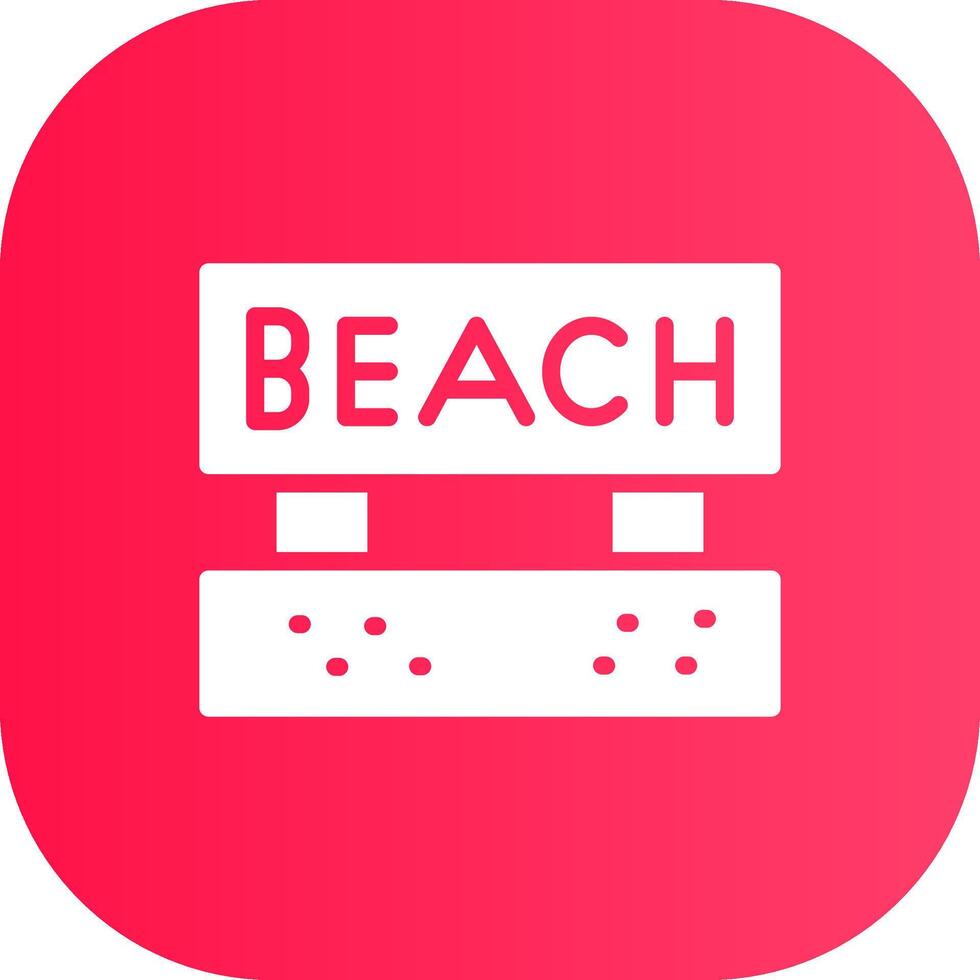 diseño de icono creativo de playa vector