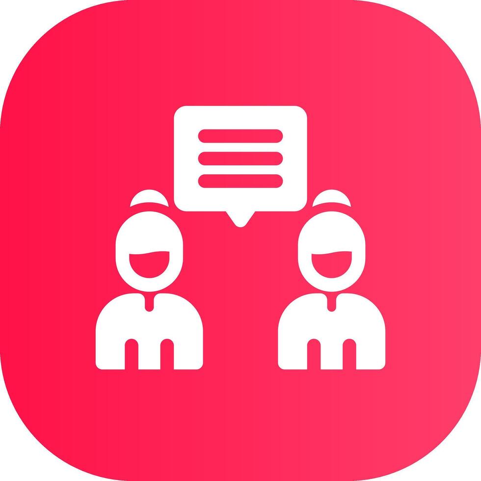 Discuss Creative Icon Design vector