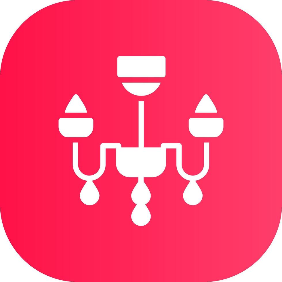 Chandelier Creative Icon Design vector