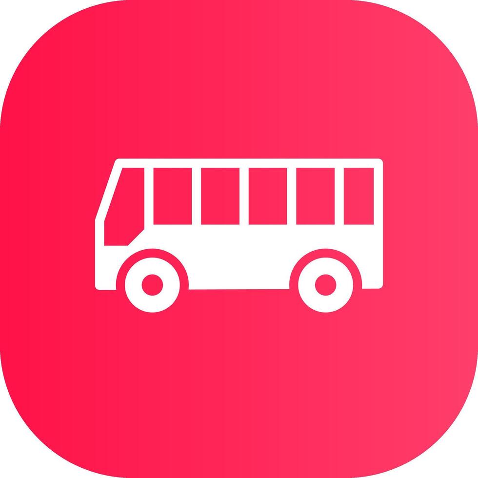 Bus Creative Icon Design vector