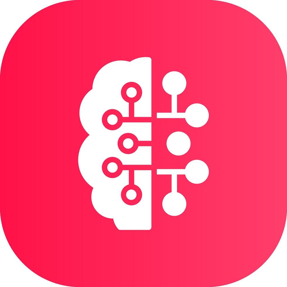 Artificial Intelligence Creative Icon Design vector