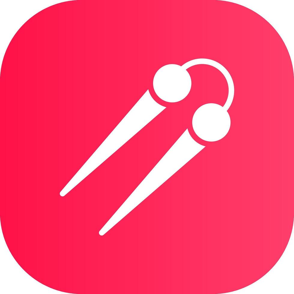 Knitting Needles Creative Icon Design vector