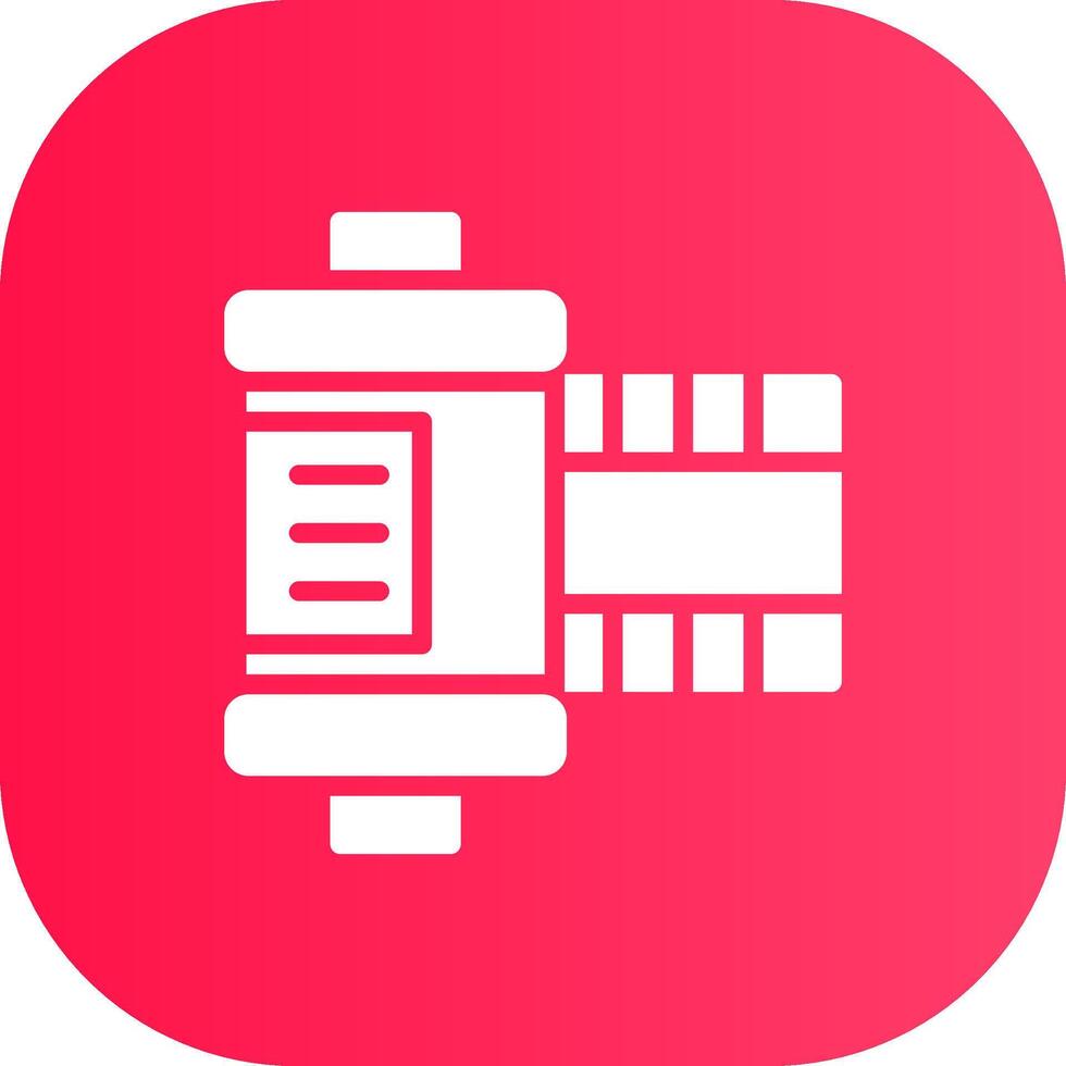 Film Roll Creative Icon Design vector