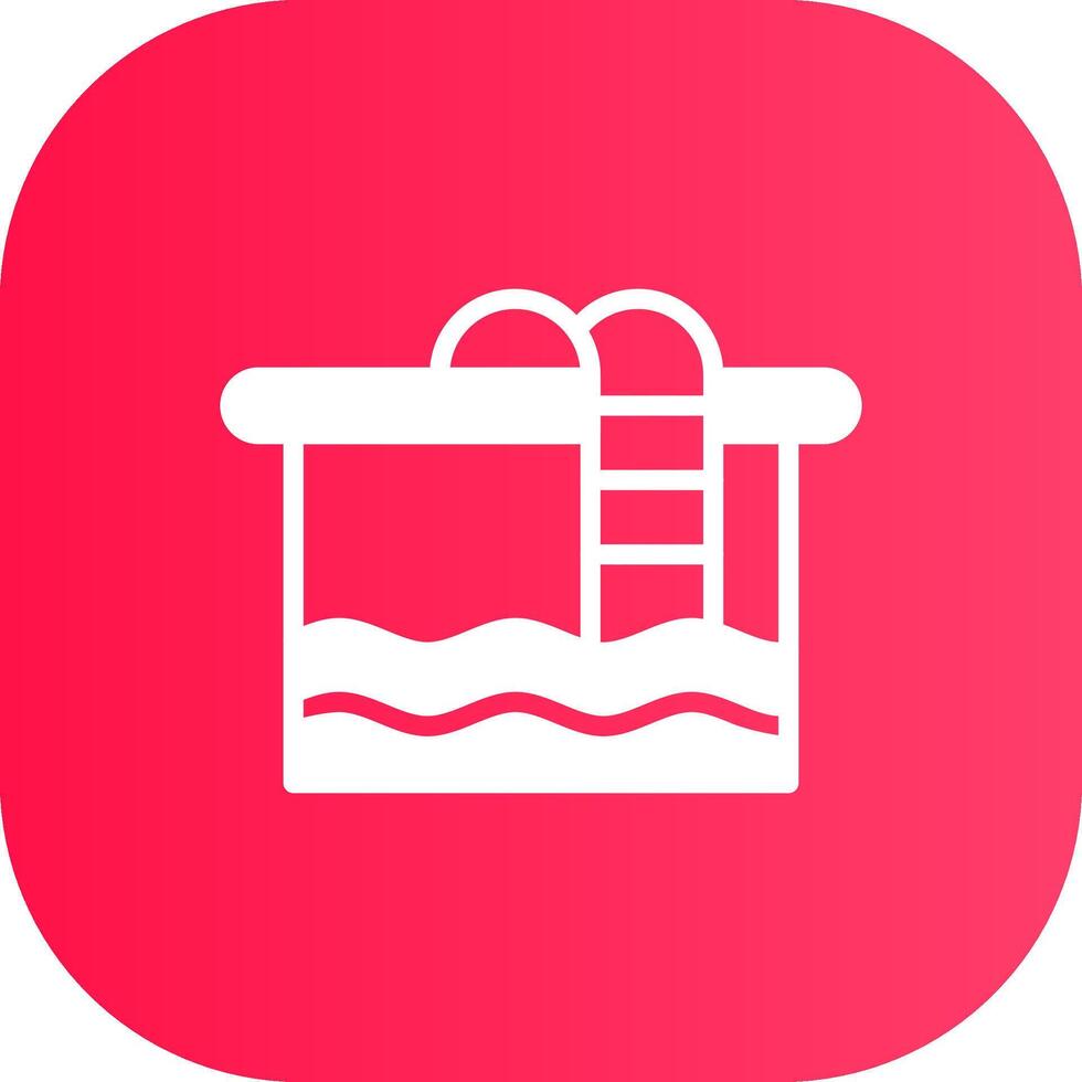 Swimming Pool Creative Icon Design vector