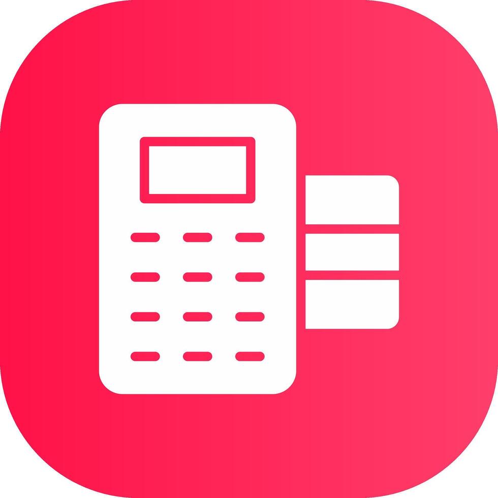 POS Terminal Creative Icon Design vector