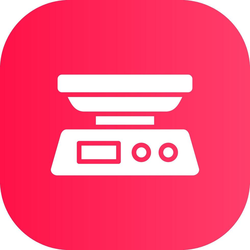Food Scale Creative Icon Design vector