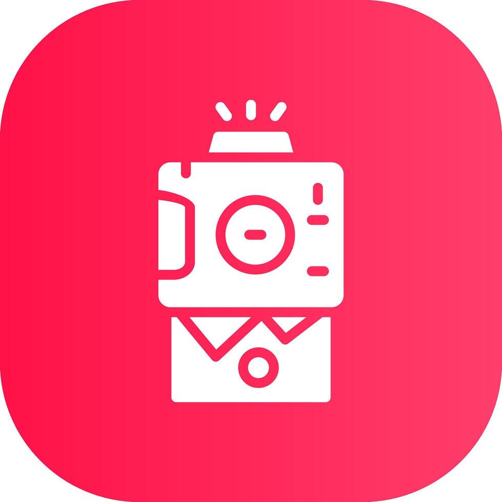 Instant Camera Creative Icon Design vector