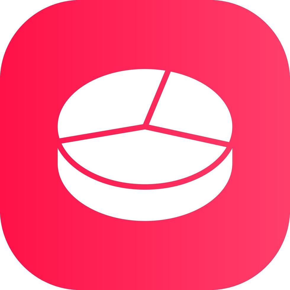 3D Pie Creative Icon Design vector