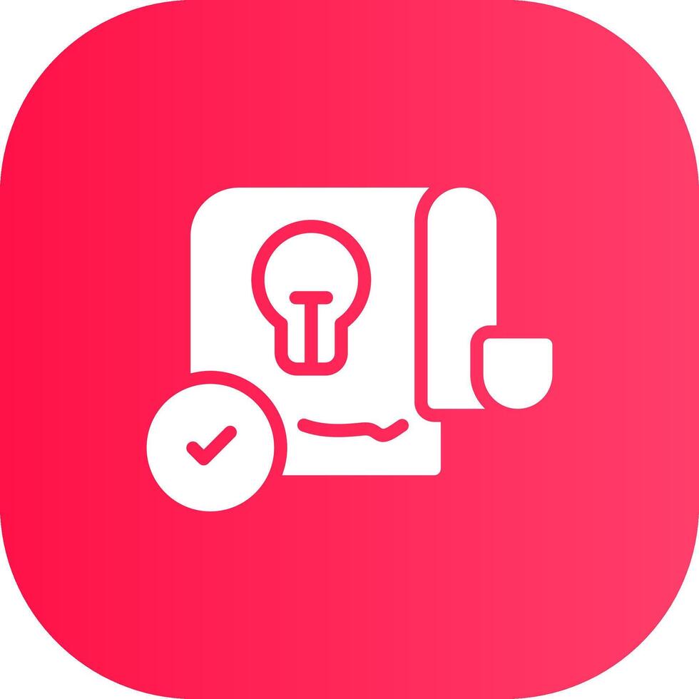 Patent Creative Icon Design vector