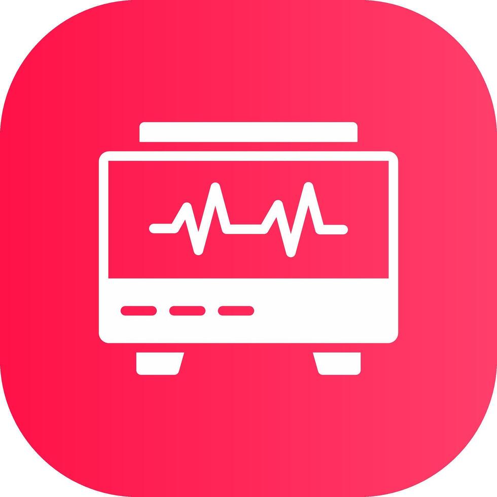 EKG Monitor Creative Icon Design vector